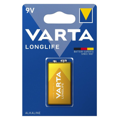 Батарейка Varta Longlife лужна 6LR61(6LF22, MN1604, MX1604 ,Крона) блістер, 1 шт