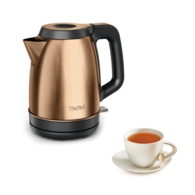 Електрочайник Tefal Coppertinto 1.7л, Strix, нержавіюча сталь, бронзовий Електрочайник Tefal Coppertinto 1.7л, Strix, нержавіюча сталь, бронзовий