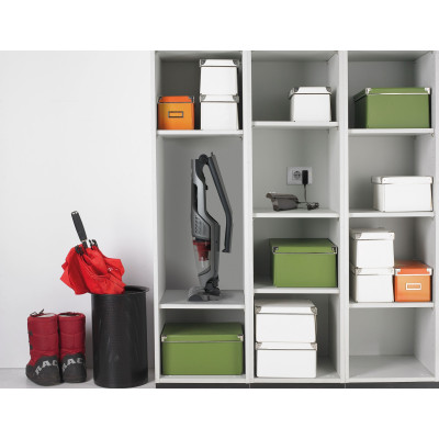 Пылесос Gorenje беспроводной, 155Вт, контр пыль -0.5л, автон. работа до 70мин, HEPA, 2 в 1, подсветка, индикатор, синий (SVC252GFA)  Open in DeepL.c
