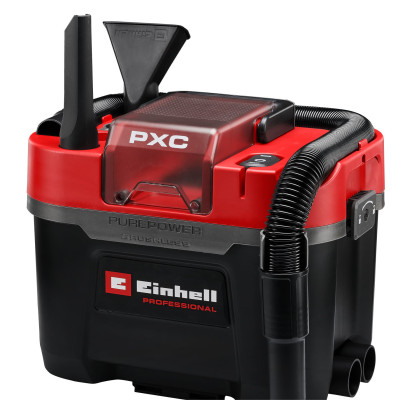 Пилосос професійний акумуляторний Einhell Professional TP-VC 18/10 Li BL 18В 130мбар контейнер 10л вологе/сухе прибирання Dust Class L 3.05кг без АКБ та ЗП Пилосос професійний акумуляторний Einhell Professional TP-VC 18/10 Li BL 18В 130мбар контейнер 10л вологе/сухе прибирання Dust Class L 3.05кг без АКБ та ЗП