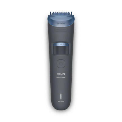Тример Philips Series 3000, для бороди і вусів, акум., сталь, синій Тример Philips Series 3000, для бороди і вусів, акум., сталь, синій