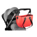 Сумка Nuvita MyMia ручки еко-шкіра, килимок, ремені для коляски, червоно-чорний