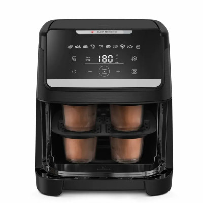 Мультипіч Tefal Easy Fry Silence XXL, 1800Вт, чаша-7л, сенсорне керув., 10 програм, з віконцем, пластик, чорний