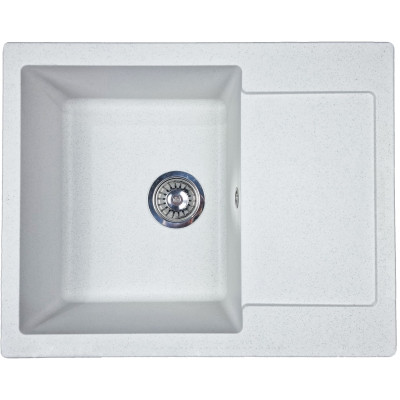 Мийка кухонна Adamant Minimal, штучний камінь, прямокут., з крилом, 615х495х200мм, чаша - 1, врізна, Old stone
