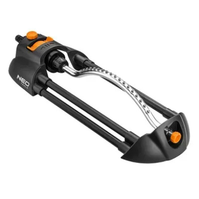 Зрошувач дощовий Neo Tools, дощувач маятниковий, 18 сопел в металевому елементі, регулювання діапазону та сили поливу, площа розпилення 14х19м Зрошувач дощовий Neo Tools, дощувач маятниковий, 18 сопел в металевому елементі, регулювання діапазону та сили поливу, площа розпилення 14х19м