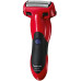 Бритва електр. Panasonic сіткова, 7600  об/хв,  бритв.головок-3, Li-Ion, сух.+волог., тример, чорно-червоний