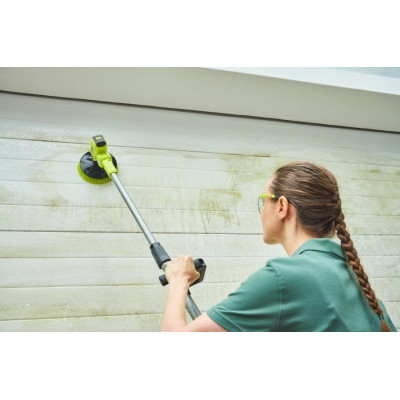 Щетка телескопическая Ryobi R18TPS-0, аккумуляторная ONE+ 18В, щетка 15см, 210об/мин, длина ручки 1-1.4м, IPX7, 2.1кг (без АКБ и ЗУ) (5133004847)