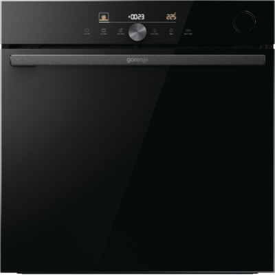 Духова шафа Gorenje електрична, 77л, A+, пара, дисплей, Wi-Fi, чорний (BSA6747DGWI)