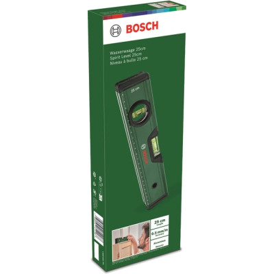 Bosch Рівень, 25см, 2 капсули, алюмінієвий