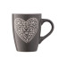 Чашка ARDESTO  Heart, 330мл, кераміка, сірий темний