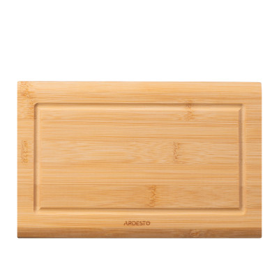 ARDESTO Дошка кухонна з жолобом Midori, 25х16х1.5см, бамбук ARDESTO Дошка кухонна з жолобом Midori, 25х16х1.5см, бамбук