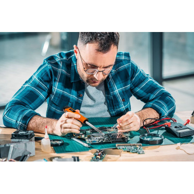 Neo Tools Паяльник акумуляторний, 2500мАг, 4В, 450°С, вбудований світлодіодний ліхтар Neo Tools Паяльник акумуляторний, 2500мАг, 4В, 450°С, вбудований світлодіодний ліхтар