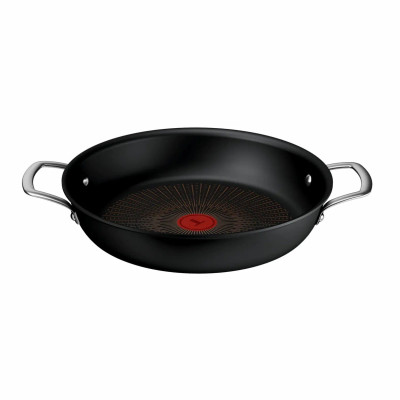 Сотейник Tefal Excellence+, з кришкою, 24см, алюміній, скло, бакеліт, чорний