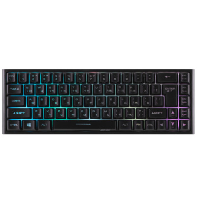 Клавиатура мембранная 2E GAMING KG360 68key, USB-A/WL, EN/UA/RU, RGB, черный (2E-KG360UBK)
