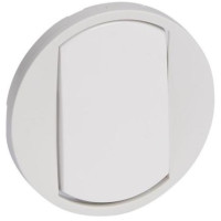 Лицьова панель 1-клавішного вимикача, Celiane Legrand, білий