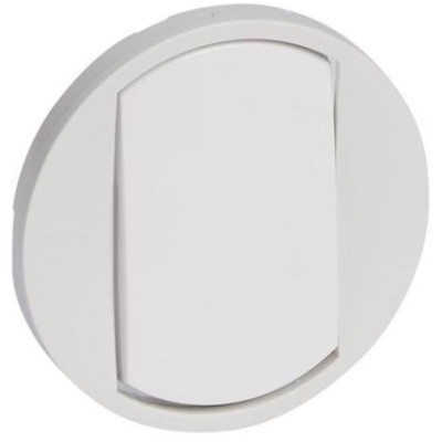 Лицьова панель 1-клавішного вимикача, Celiane Legrand, білий