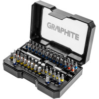 Біти GRAPHITE магнітні подовжувачі 2шт, SL,PH,PZ,H,TX,TT, 25мм, кейс набір 60шт