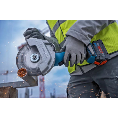 Bosch Шліфмашина кутова акумуляторна GWS 182P 125 мм 18В 2800-9000об·хв без АКБ та ЗП 1,7кг