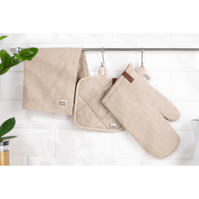 Рукавичка ARDESTO Oliver, 18х30см, 100% бавовна, нап-ч: ватин, бежевий Рукавичка ARDESTO Oliver, 18х30см, 100% бавовна, нап-ч: ватин, бежевий