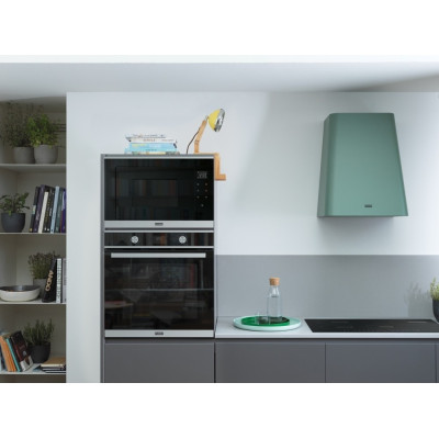 Мікрохвильова піч Franke вбудовувана, 25л, 900Вт, гриль, дисплей, сенсорн, чорне скло+нерж