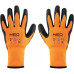 Neo Tools Рукавички робочі, латексне покриття, поліестер, р.8, помаранчево чорні