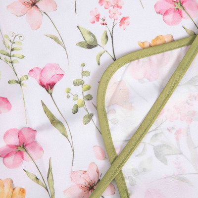 Фартух ARDESTO Spring flowers 60х80см, 100% поліестер, білий
