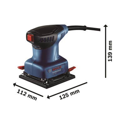 Шлифовальный станок вибрационный Bosch Professional GSS 140 A 220Вт платформа 101х112 28000кол/мин 1.1кг 0.601.2A8.021 Шлифовальный станок вибрационный Bosch Professional GSS 140 A 220Вт платформа 101х112 28000кол/мин 1.1кг 0.601.2A8.021