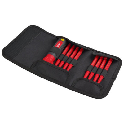 Викрутка прецизійна Milwaukee чохол набір 10шт Викрутка прецизійна Milwaukee чохол набір 10шт