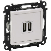 Розетка USB подвійна для зарядки Legrand Valena LIFE, білий