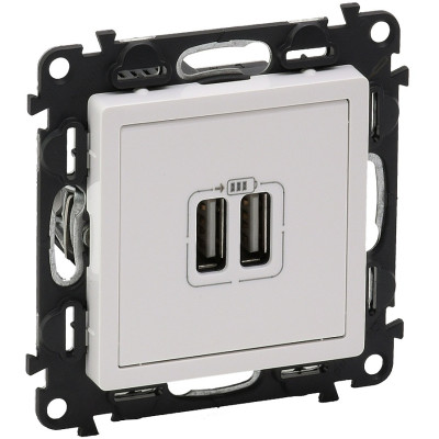 Розетка USB подвійна для зарядки Legrand Valena LIFE, білий