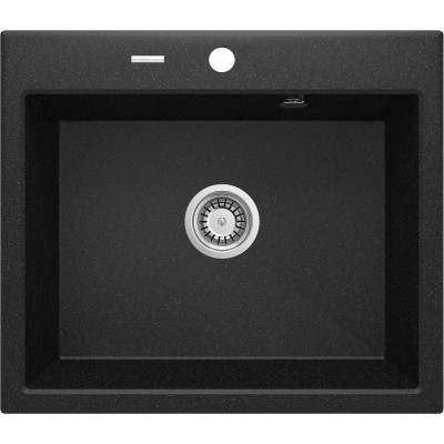 Мийка кухонна Deante Andante, граніт, прямокутник, без крила, 600х520х210мм, чаша - 1, накладна, графіт Мийка кухонна Deante Andante, граніт, прямокутник, без крила, 600х520х210мм, чаша - 1, накладна, графіт