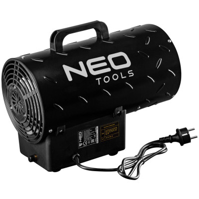 Тепловая пушка газовая Neo Tools, 15кВт, 150м2, 580м3/ч, черный, 3.68кг Тепловая пушка газовая Neo Tools, 15кВт, 150м2, 580м3/ч, черный, 3.68кг