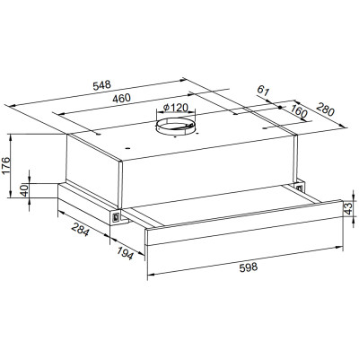 Витяжка Hansa телескопічна, 60см, 270м3ч, чорний Витяжка Hansa телескопічна, 60см, 270м3ч, чорний