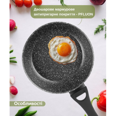 Сковорода глибока ARDESTO Gemini Anzio, 26см, алюміній, чорний Сковорода глибока ARDESTO Gemini Anzio, 26см, алюміній, чорний