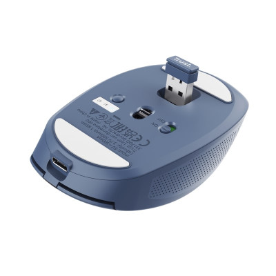 Мышь Trust OZZA compact, BT/WL/USB-A, синий Мышь Trust OZZA compact, BT/WL/USB-A, синий