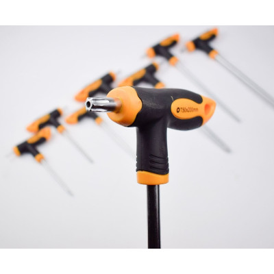 Викрутка Tolsen Т-подібні, Тorx 10-50, сталь CrV набір 8шт Викрутка Tolsen Т-подібні, Тorx 10-50, сталь CrV набір 8шт