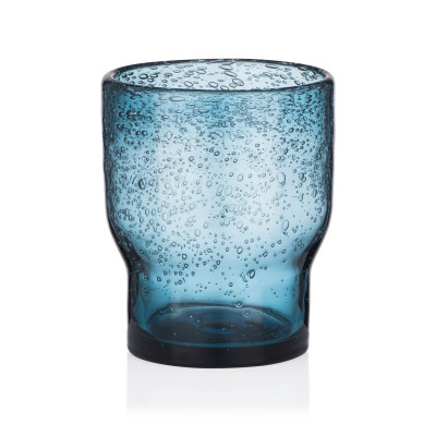 Набір склянок низьких Ardesto Bubble 300мл, 2шт, скло, синій Набір склянок низьких Ardesto Bubble 300мл, 2шт, скло, синій