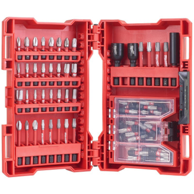 Біти Milwaukee Shockwave, сталь, кейс, набір 75шт