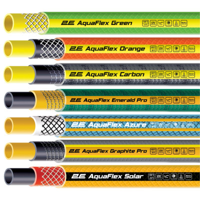 Шланг садовий 2Е AquaFlex Emerald Pro 1/2