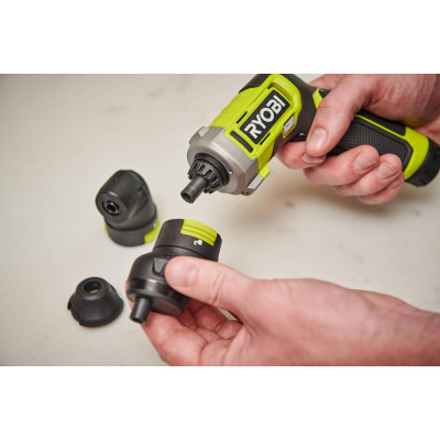 Ryobi Викрутка акумуляторна USB Lithium RSD4-120TA2 4В 1х2А·год 5Нм 200об·хв 2 насадки 10 біт 0.31кг кейс