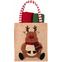 Подарунковий набір рушничків в мішечку ARDESTO Christmas Deer 38х63см, 2шт, 100% бавовна, червоний, зелений Подарунковий набір рушничків в мішечку ARDESTO Christmas Deer 38х63см, 2шт, 100% бавовна, червоний, зелений