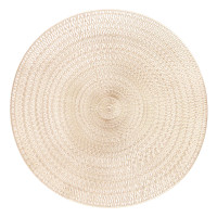 Килимок сервірувальний ARDESTO, 38см, ПВХ, кругла, золотистий