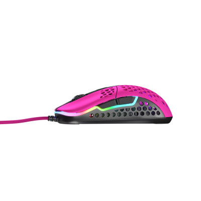 Миша Xtrfy M42, USB-A, RGB, рожевий