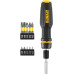 Викрутка DeWalt FULL FIT Telescoping, 10 насадок, руків'я двокомпонентне, 25-50мм, 10 біт, SL,PH,SQ