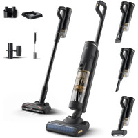 Пилосос Philips безпровідний AquaTrio, 7000 Series, вологе прибирання, конт пил -0.42л, автон. робота до 25хв, PowerCyclone Aqua, турборежим, чорний