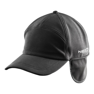 Бейсболка робоча Neo Tools, вітронепроникна, водонепроникна, регульований обхват, чорний