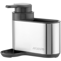Органайзер для миючих засобів ARDESTO Minimalism, 8х12.7х16см, пластик, нержавіюча сталь, сірий