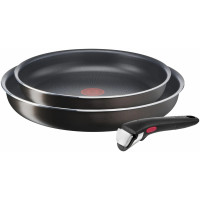 Набір посуду Tefal Ingenio XL Intense, змінна ручка, 3предмети, алюміній, бакеліт, коричневий Набір посуду Tefal Ingenio XL Intense, змінна ручка, 3предмети, алюміній, бакеліт, коричневий