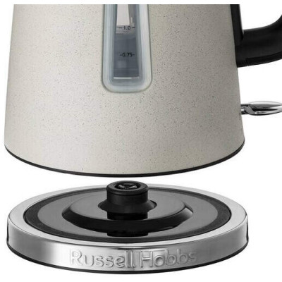 Russell Hobbs Електрочайник Luna Stone, 1.7л, метал, під камінь, бежевий 26960-70