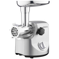 М'ясорубка ARDESTO, 3000Вт, продук.-2.6кг/хв, 4 решітки + для ковбаски, кеббе, 3 терки, метал, сріблястий